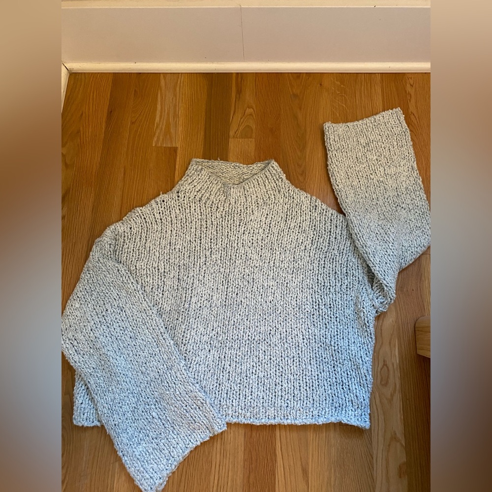 Anthropologie beautiful ice blue sweater